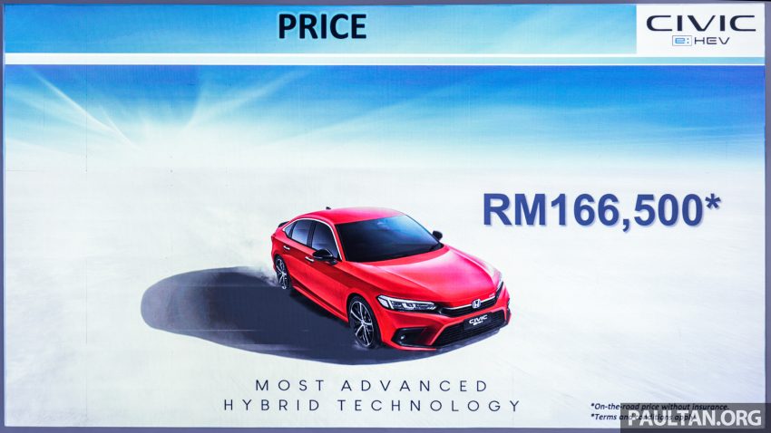 2022 Honda Civic 2.0 RS e:HEV 油电版上市, 售价16.7万 201877