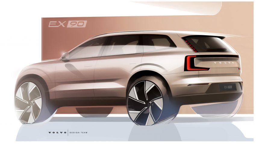 2023 Volvo EX90 全球首发, XC90 继任车款, 续航600公里 201562