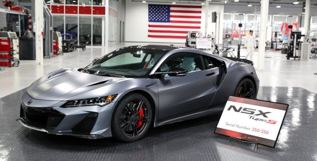 二代 Honda NSX 美国最后一辆新车下线, 正式走入历史