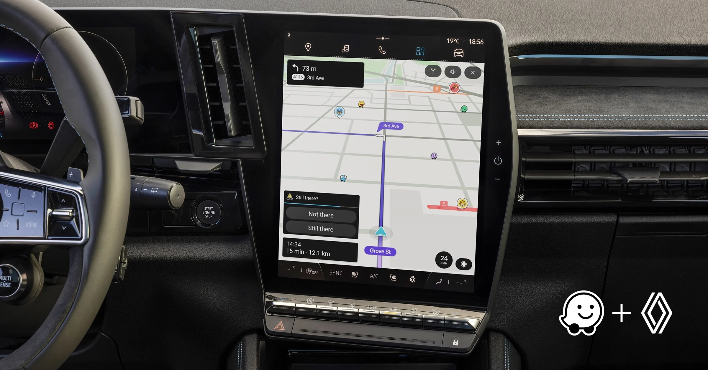 无需连接手机！Renault 将 Waze “搬上”多媒体车载系统