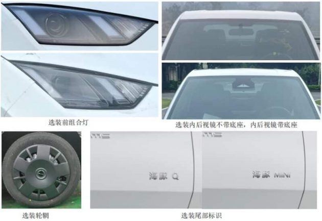 中国工信部曝光比亚迪海鸥资料, 主打都市代步电动小车