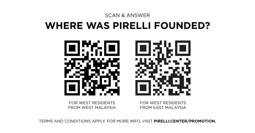 选购任何一款全新 Pirelli 轮胎以获享免费赠品, 还有机会赢取终极大奖 iPhone 14 Pro 以及每周送出的RM388礼券 204914