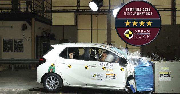 2023 Perodua Axia ASEAN NCAP 测试成绩出炉获得4星