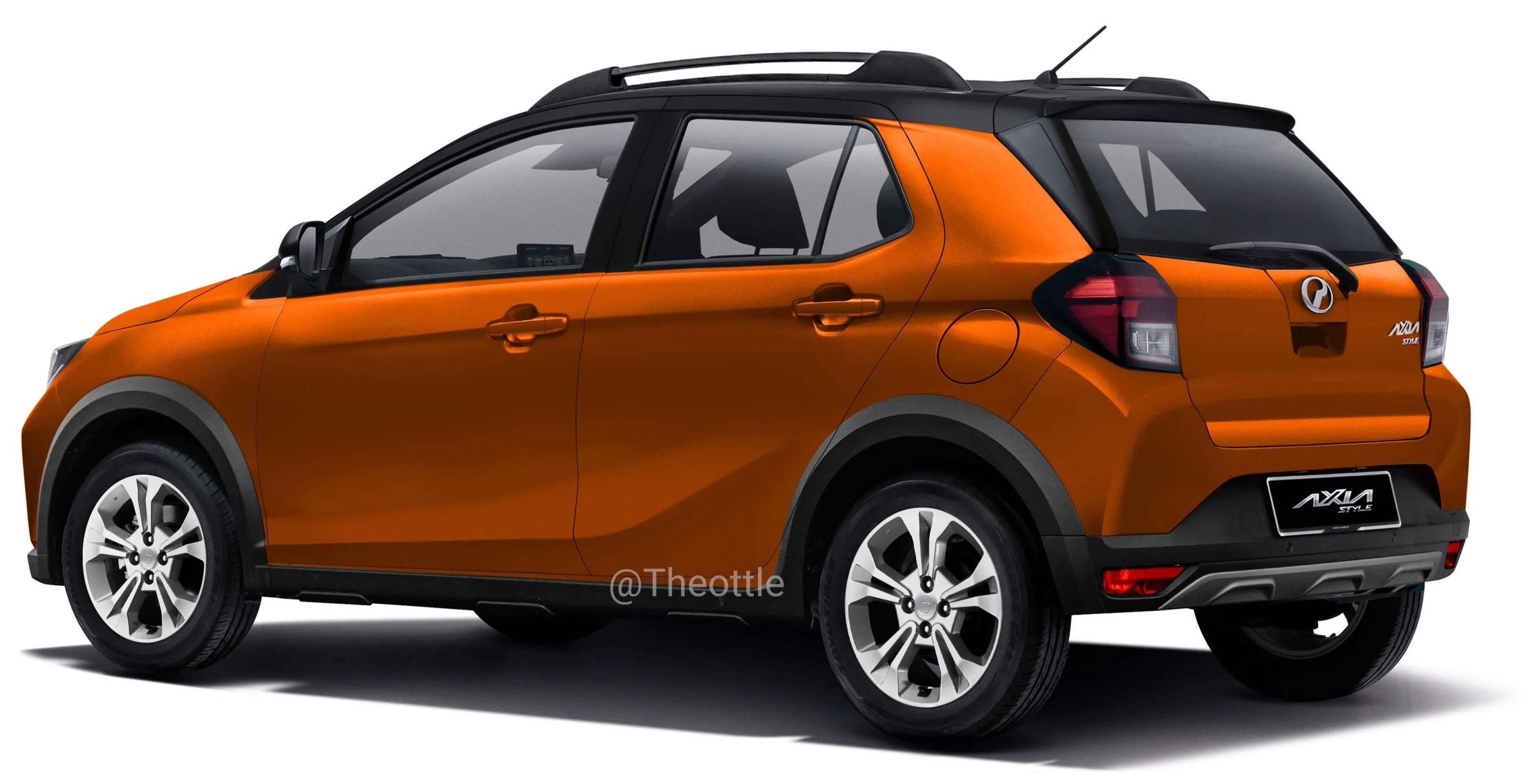 融入SUV风格更好看？2023 Perodua Axia Style 渲染图