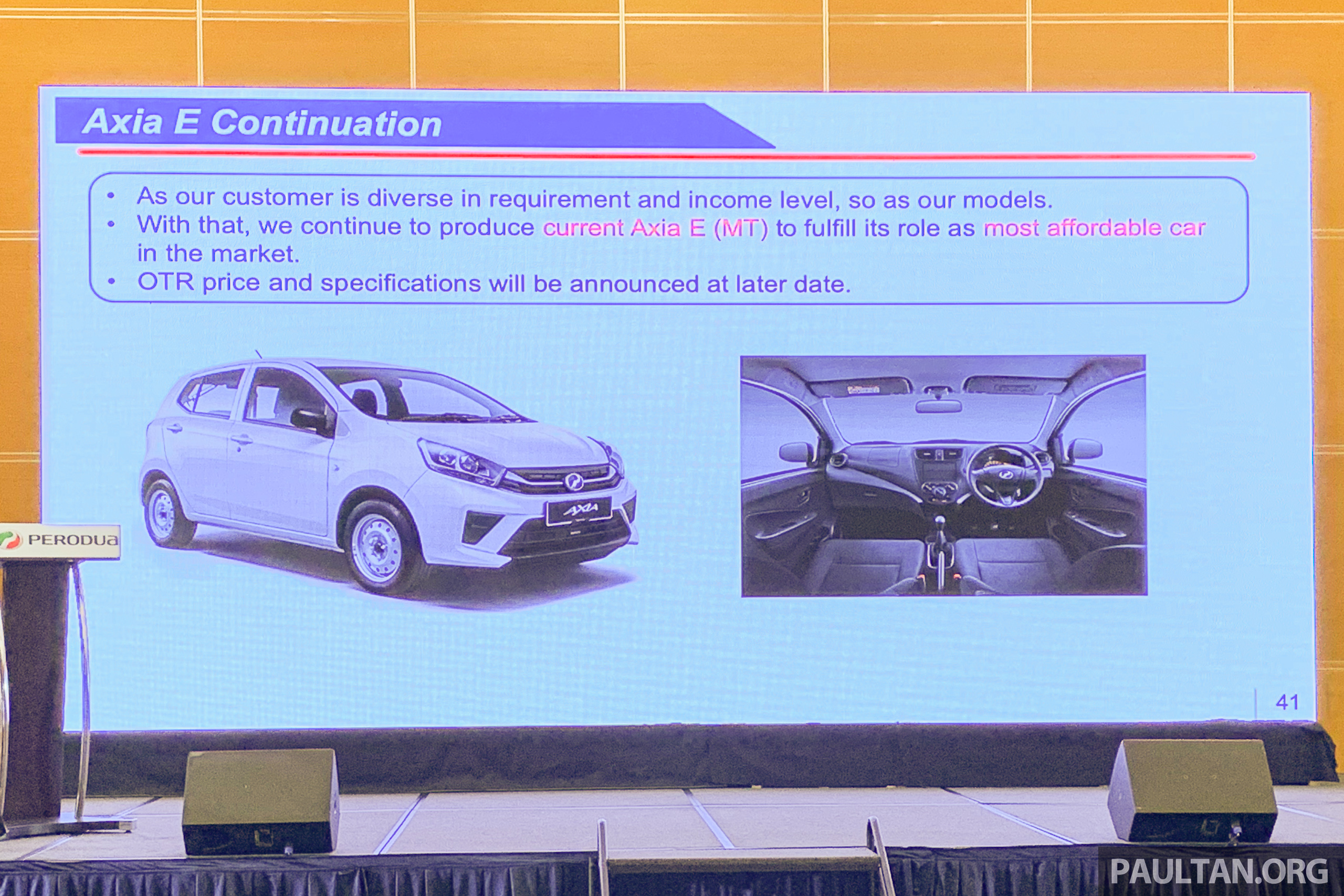 换代不退役！第一代 Perodua Axia E 手排版将继续贩售