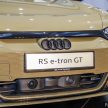 2023 Audi RS e-tron GT 与 e-tron GT quattro 纯电四门跑房本地预览, 现已开放接受预订, 预估价介于56到77万令吉