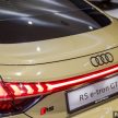 2023 Audi RS e-tron GT 与 e-tron GT quattro 纯电四门跑房本地预览, 现已开放接受预订, 预估价介于56到77万令吉