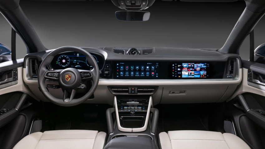 4月18日首发，2024 Porsche Cayenne 小改款内饰曝光 214642