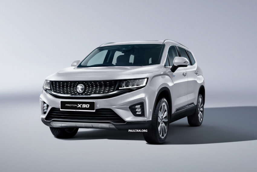 Proton X90 细节与规格获确认, 全系搭载1.5T引擎搭配48V MHEV系统, 六/七人座, 第二级半自动驾驶辅助, 12.3寸巨屏 214331