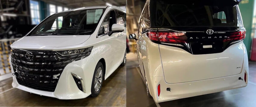 2023 Toyota Alphard 与 Vellfire 量产车照片被提前曝光 221145