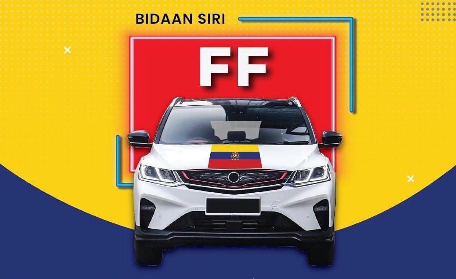 FF 系列车牌进账3,429万令吉！FF 8 最高竞标价95万成交