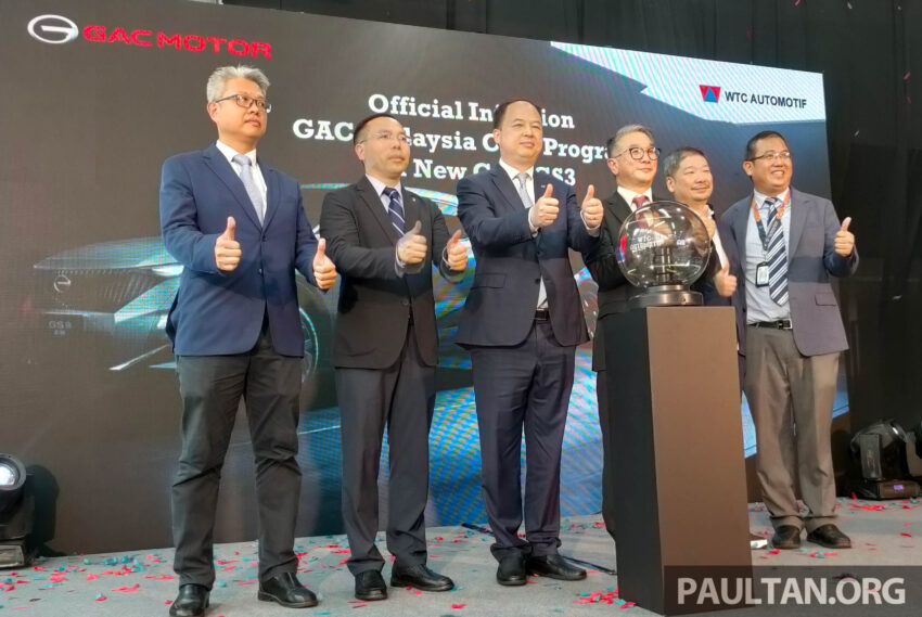 WTCA 拟投资逾6,000万令吉与广汽携手在马展开本地组装业务；全新一代 GAC GS3 B-Segment SUV 明年4月投产 219213