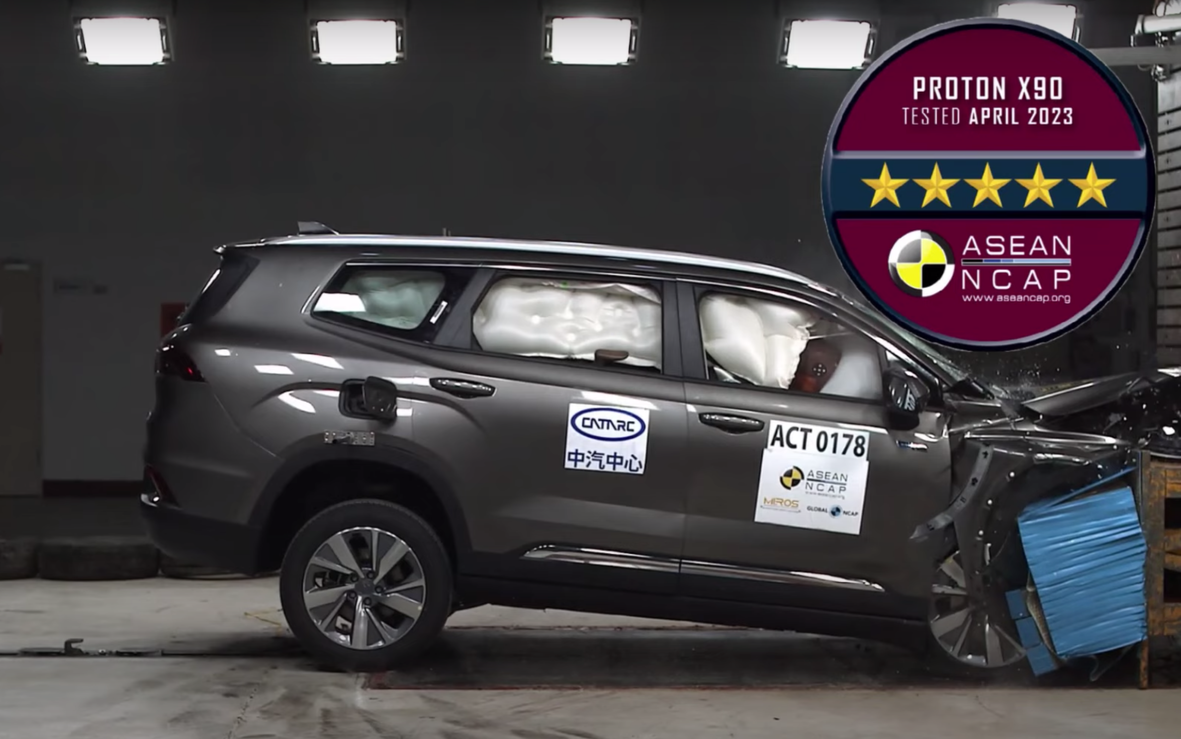 Proton X90 ASEAN NCAP 测试成绩出炉！获五星评级