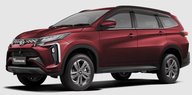 Aruz 的孪生车款, Daihatsu Terios 七人座休旅印尼发布2023小改款, 引擎与变速箱配置不变, 外观细节与配备小改