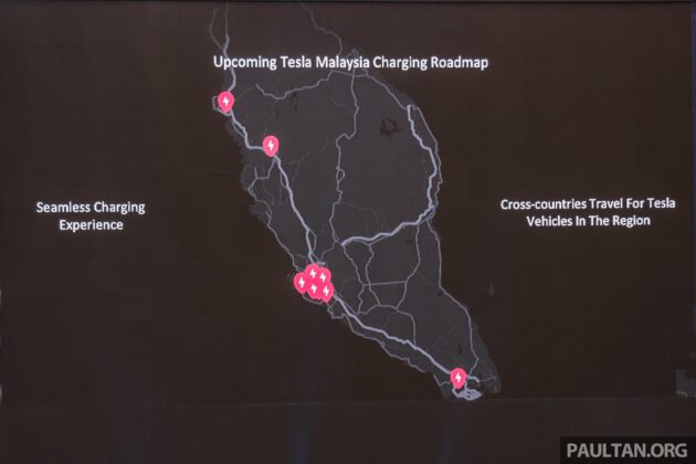 Tesla 本地超级充电站数量将增加至12个, 森美兰州Pedas南北大道私营休息站将有大型EV综合性超级充电站