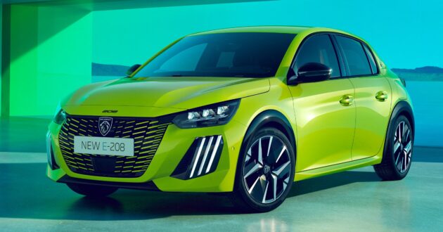 2024 Peugeot 208 小改款面世, 外型更立体更富运动感, 纯电版 e-208 续航里程提升至400公里, 依旧有1.2T引擎可选