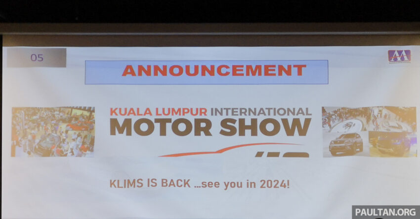 MAA 确认明年复办，吉隆坡国际车展 KLIMS 2024 将回归 227398