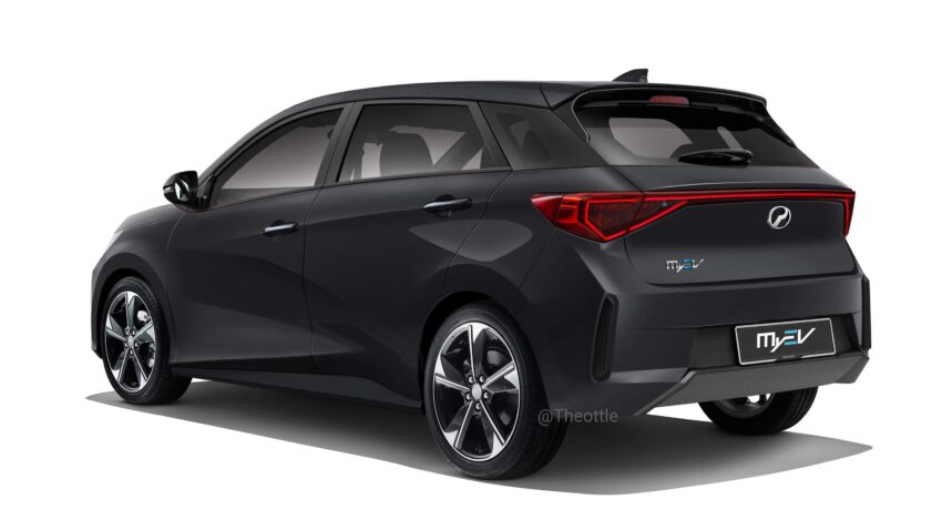 Perodua MyEV 渲染图！本地设计师 Theophilus Chin 基于 EM-O EV 概念车绘制而成，下一代电动 Myvi 长这样？ 225488