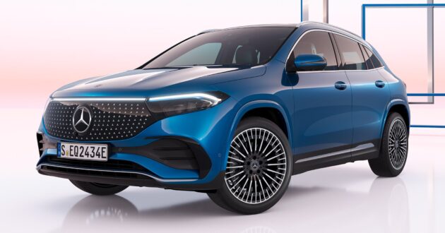Mercedes-EQA 纯电SUV小改款发布, 外型动力与配备小改