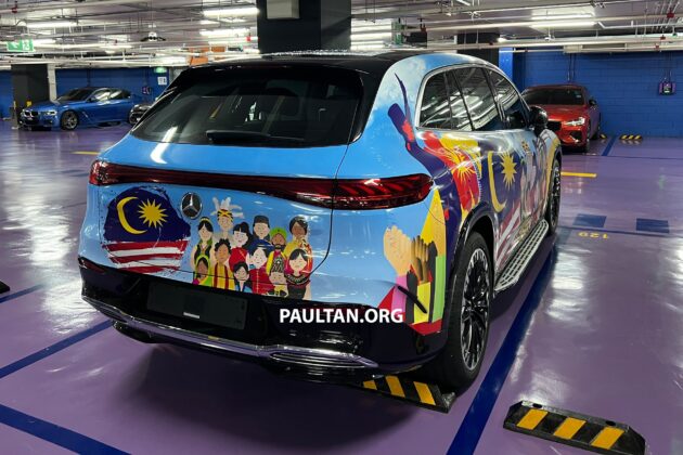 Mercedes-EQS SUV 身披国庆涂装现身KLCC, 即将来马?