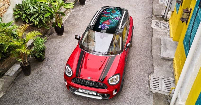 MINI Countryman Roof Art Edition 限量版本地开售, 车顶有本地艺术家特创彩色花卉图案, 正式售价从25.5万令吉起 233979