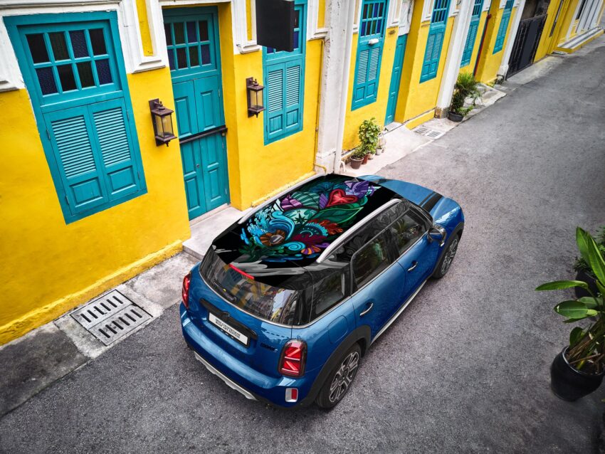 MINI Countryman Roof Art Edition 限量版本地开售, 车顶有本地艺术家特创彩色花卉图案, 正式售价从25.5万令吉起 233988