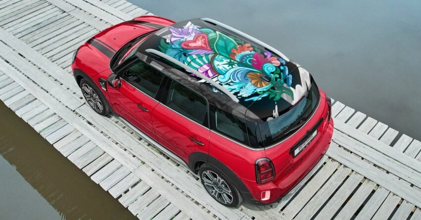 MINI Countryman Roof Art Edition 限量版本地开售, 车顶有本地艺术家特创彩色花卉图案, 正式售价从25.5万令吉起 233980