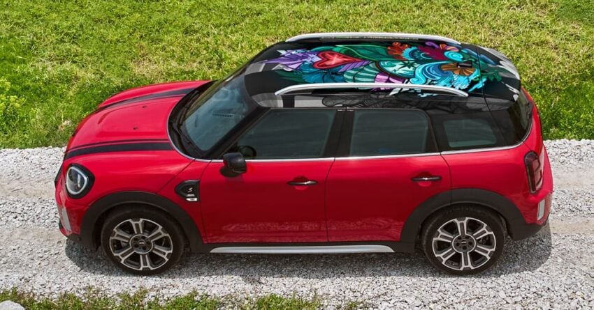 MINI Countryman Roof Art Edition 限量版本地开售, 车顶有本地艺术家特创彩色花卉图案, 正式售价从25.5万令吉起 233984