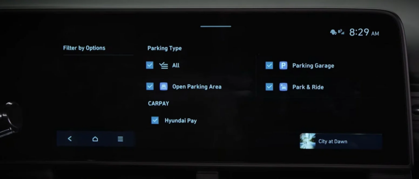 2024 Hyundai Kona 将搭载 Hyundai Pay 车内支付系统，可通过中控屏幕主机存置信用卡，在车内支付停车场费用 232957