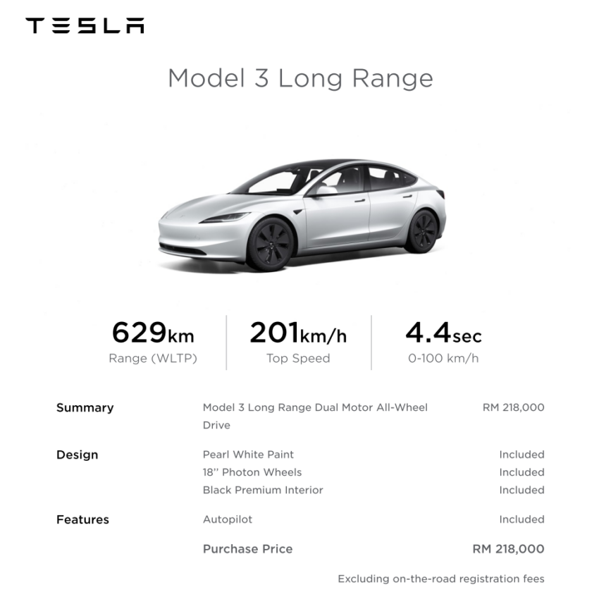 小改款 Tesla Model 3 首发登场！全球同步开卖，大马售RM189k起！提供两种版本可选，预料最快2023年底交付 232031