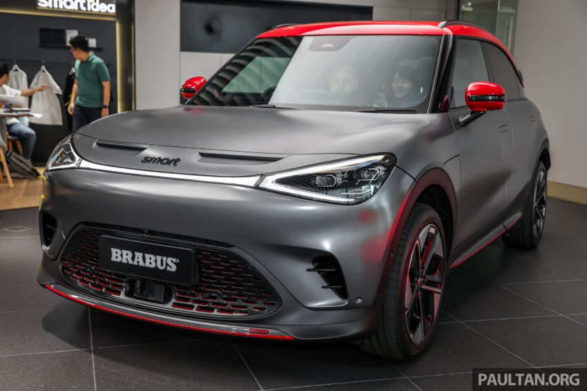 smart #1 Brabus 本地公开预览，完整规格配备揭晓！主打高性能，搭载双马达最大输出428 PS / 543 Nm，3.7秒破百 234423