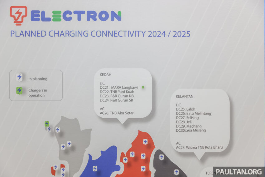 TNB Electron 计划在2025年之前增设37个DC快速充电站，以及29个AC充电站；所有位置坐落于马来西亚半岛 234410