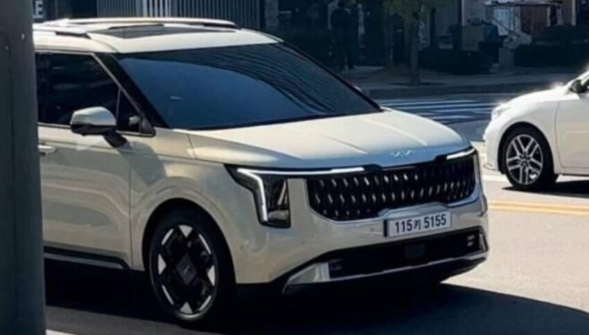 韩媒曝光 2024 Kia Carnival 小改款无伪装照, 接近发布 236870