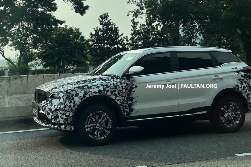2024 Proton X70 小改款本地测试被拍, 基于2022吉利博越小改款进行改造, 车头造型变化幅度较大, 荧幕或有升级 234362