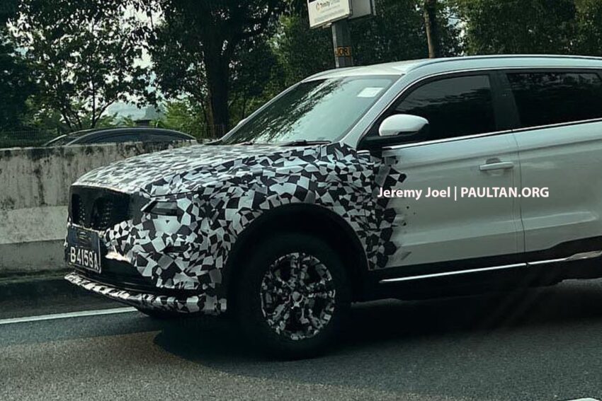 2024 Proton X70 小改款本地测试被拍, 基于2022吉利博越小改款进行改造, 车头造型变化幅度较大, 荧幕或有升级 234363