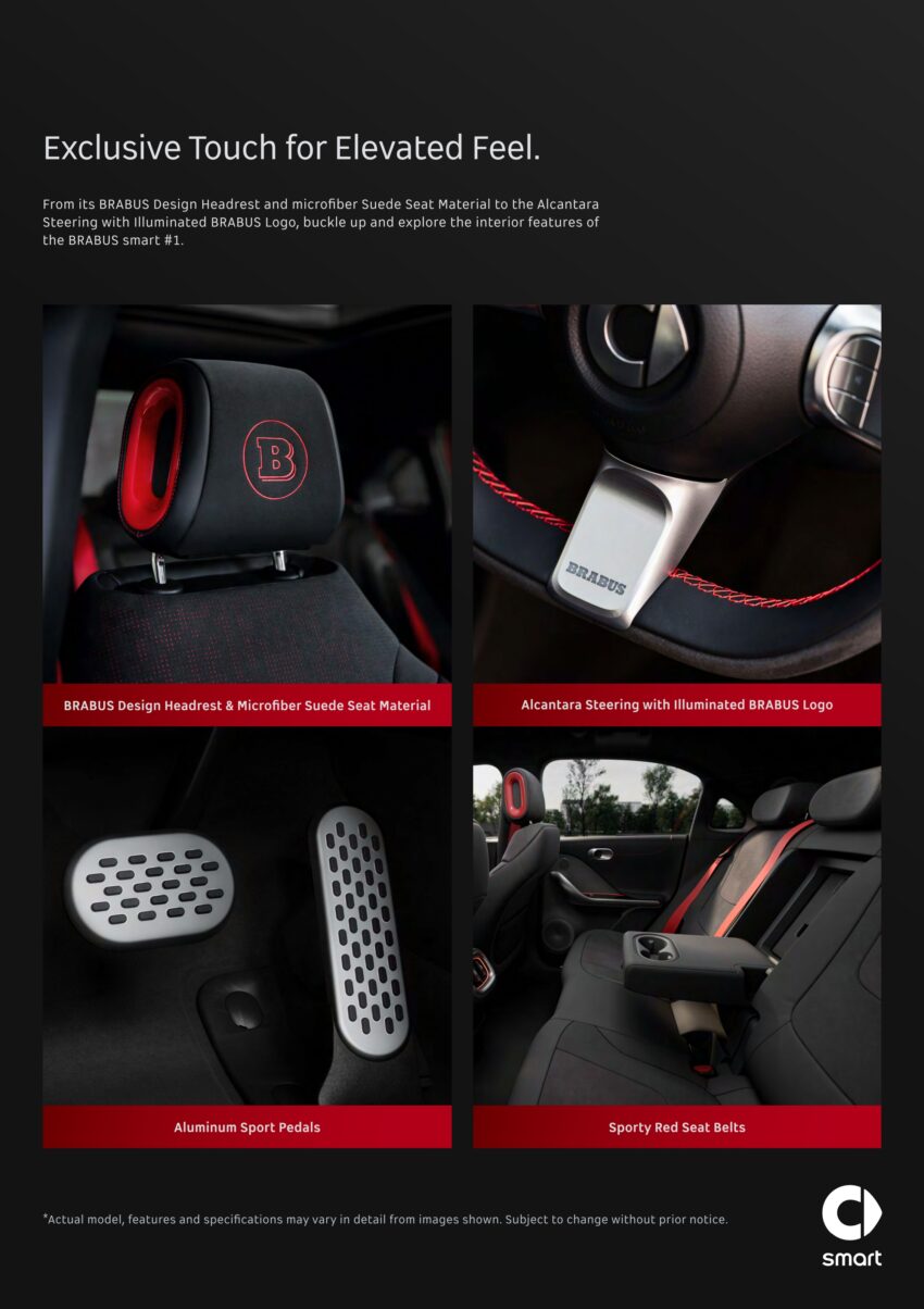 smart #1 Brabus 本地公开预览，完整规格配备揭晓！主打高性能，搭载双马达最大输出428 PS / 543 Nm，3.7秒破百 234542