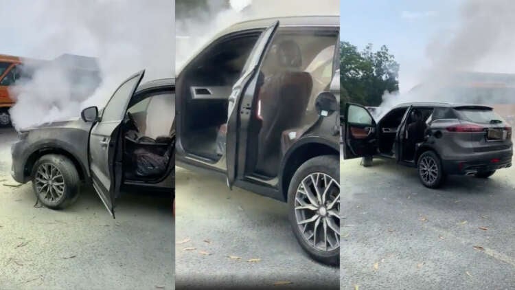 网传全新 Proton X70 在 Puspakom 起火冒烟！原因不详