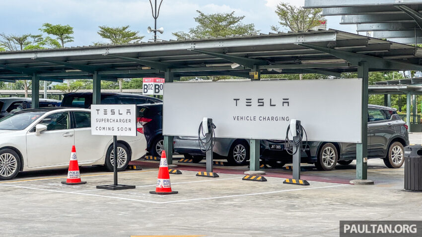 柔州首个 Tesla 超级充电站于 Iskandar Puteri 落成！四个充电桩，电能输出功率高达250 kW，每度电收费RM0.63 236815