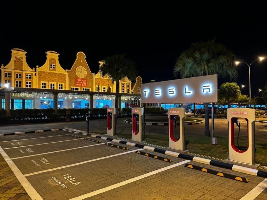 本地第四座超级充电站, 马六甲 Freeport A’Famosa Outlet Tesla 充电站启用, 暂只对 Tesla 车主开放, RM1.25/kWh 240069