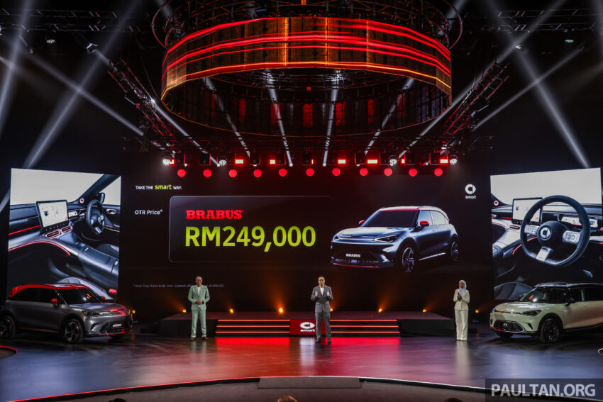 smart #1 EV本地正式发布, 分三个等级, 最快3.9秒破百, 续航里程最长440公里, 30分钟充电80%, 价格从RM189,000起 240563