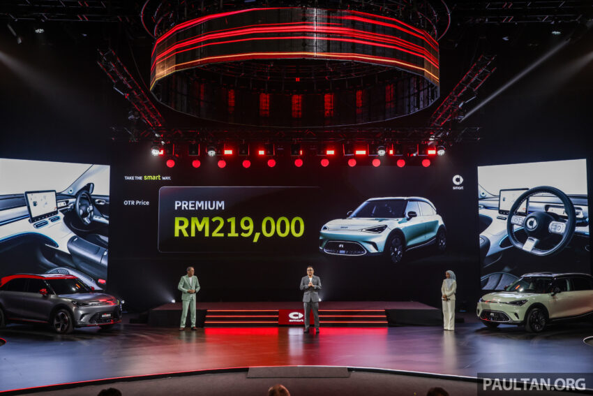 smart #1 EV本地正式发布, 分三个等级, 最快3.9秒破百, 续航里程最长440公里, 30分钟充电80%, 价格从RM189,000起 240564