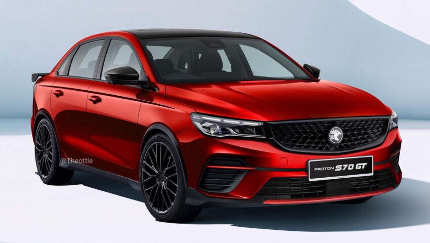 PS达人绘制 Proton S70 GT 假想图, 搭载缸内直喷引擎 240871