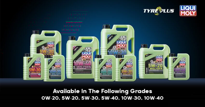 以 LIQUI MOLY 全新的 Molygen 系列润滑油保护您爱车的引擎, 如今已在全国 Tyreplus Malaysia 服务中心公开销售 241324