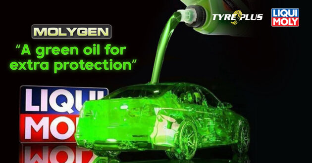 以 LIQUI MOLY 全新的 Molygen 系列润滑油保护您爱车的引擎, 如今已在全国 Tyreplus Malaysia 服务中心公开销售