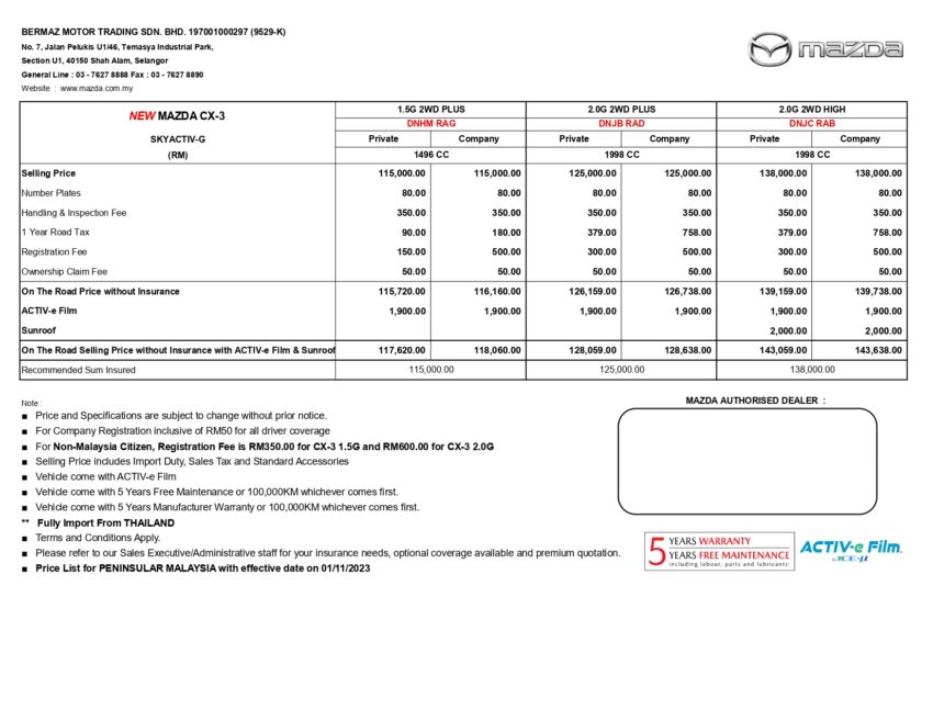 2024 Mazda CX-3 小升级本地面市！1.5L PLUS、2.0L PLUS、2.0L HIGH 三个版本可选，价格调涨售RM115k起 241567