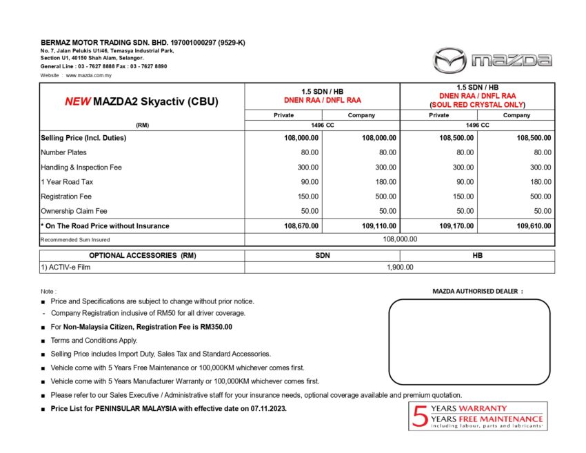 2024 Mazda 2 小改款本地开卖！单一等级，售RM108k起 241560