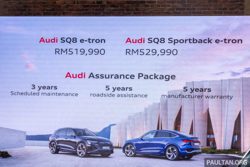 Audi SQ8 e-tron 与 SQ8 Sportback e-tron 纯电性能SUV本地发布, 续航最长471公里, 4.5秒破百, 价格从52万令吉起 244677