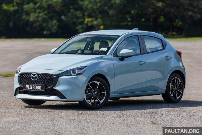新车实拍: 2024 Mazda 2 1.5 High Sedan 与 Hatchback 小改款, 仅单一等级, 外观小改+配备小幅升级, 售价10.9万 243584