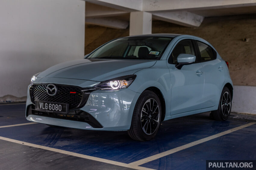 新车实拍: 2024 Mazda 2 1.5 High Sedan 与 Hatchback 小改款, 仅单一等级, 外观小改+配备小幅升级, 售价10.9万 243621