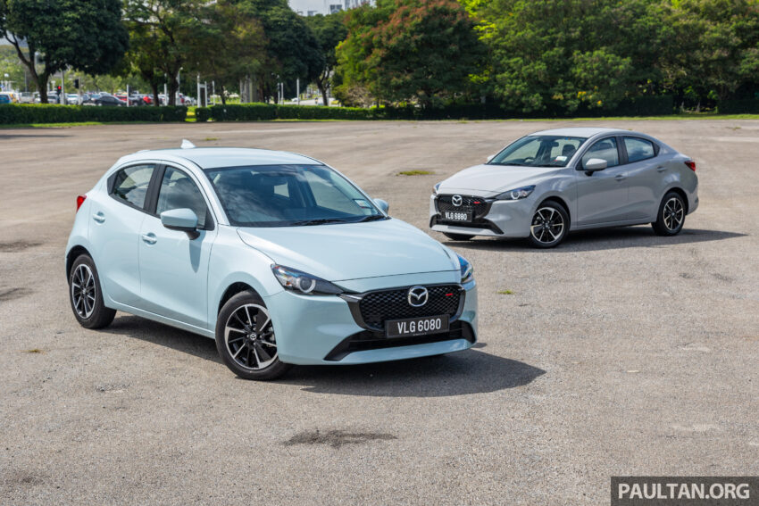 新车实拍: 2024 Mazda 2 1.5 High Sedan 与 Hatchback 小改款, 仅单一等级, 外观小改+配备小幅升级, 售价10.9万 243699